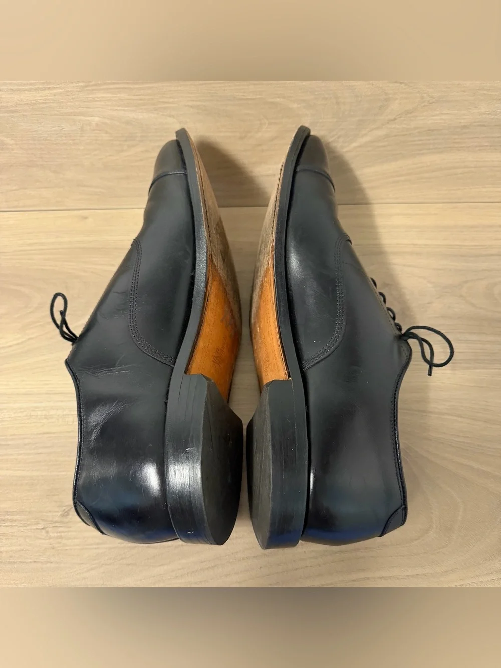 Allen Edmonds Park Avenue Black Cap Toe Oxford Dress Shoes Men’s Size 11 D USA
